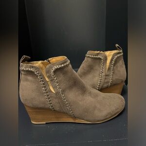 DV8 Whipstitch Wedge Booties